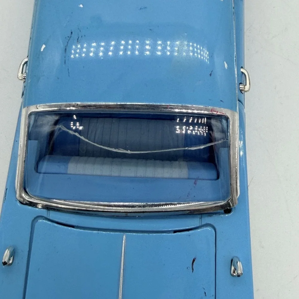 Arko 1959 Chevrolet Impala Blue Diecast Collectible Car Opening Doors & Trunk